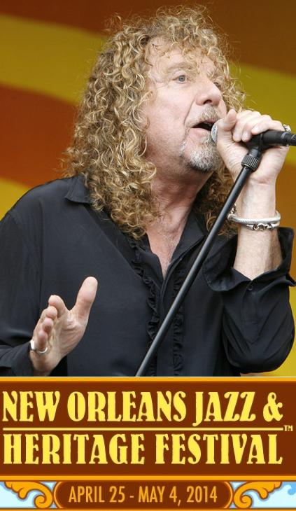 Robert Plant in New Orleans Jazz & Heritage Festival